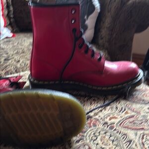 Hot Pink Martens…Lace-Up Boots